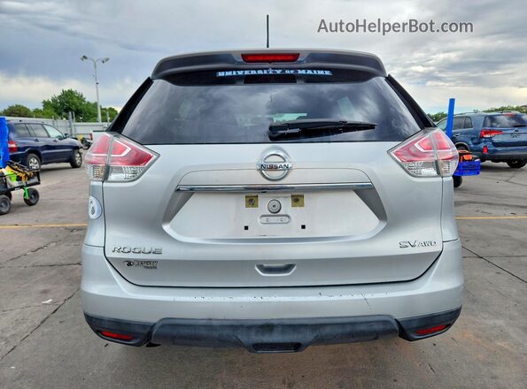 KNMAT2MV3GP608240 2016 NISSAN ROGUE Silver უკანა ხედი