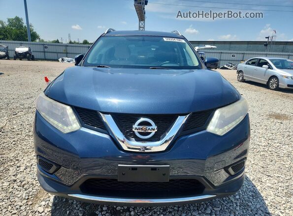 KNMAT2MV3GP617360 2016 NISSAN ROGUE Blue Front view