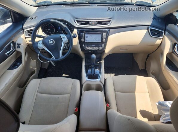 KNMAT2MV3GP617360 2016 NISSAN ROGUE Blue Dashboard view