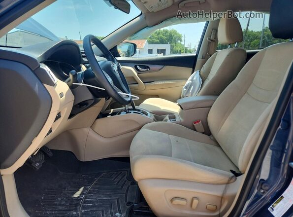 KNMAT2MV3GP617360 2016 NISSAN ROGUE Blue Front interior view