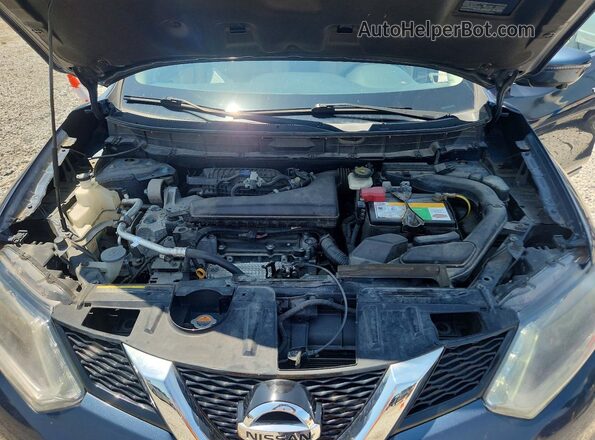 KNMAT2MV3GP617360 2016 NISSAN ROGUE Blue Rear interior view