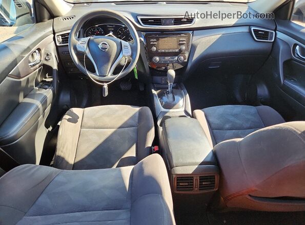 KNMAT2MV3GP632537 2016 NISSAN ROGUE Blue Առջևի վահանակի տեսք