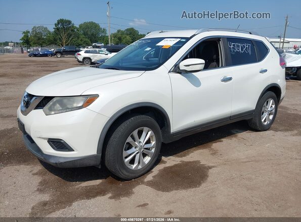 KNMAT2MV3GP637575 2016 NISSAN ROGUE White Առջևի ձախ երեք քառորդ տեսարան