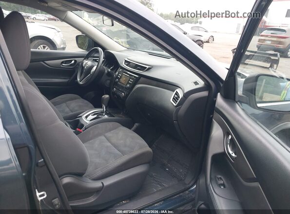 KNMAT2MV3GP653386 2016 NISSAN ROGUE Blue Widok wnętrza z przodu