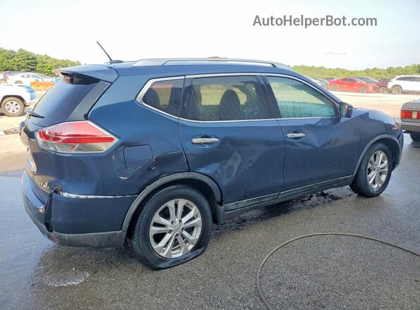 KNMAT2MV3GP653422 2016 NISSAN ROGUE Blue Tył prawy