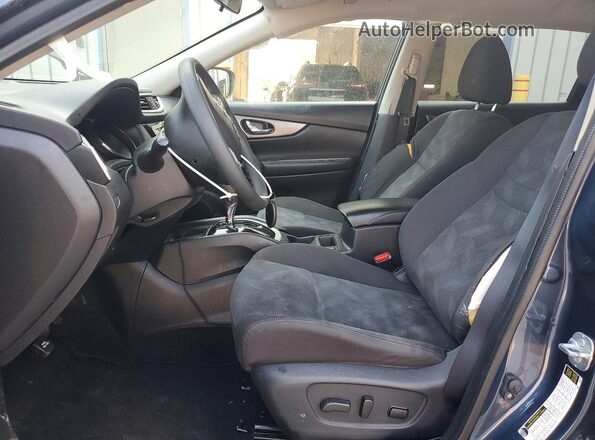 KNMAT2MV3GP653422 2016 NISSAN ROGUE Blue Widok wnętrza z przodu