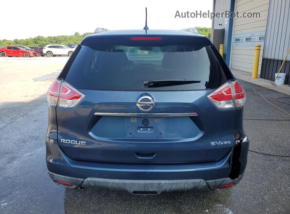 KNMAT2MV3GP653422 2016 NISSAN ROGUE Blue Widok z tyłu