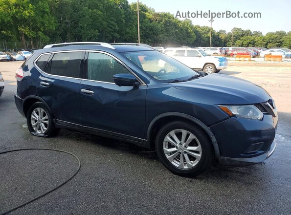 KNMAT2MV3GP653422 2016 NISSAN ROGUE Blue Przód prawy