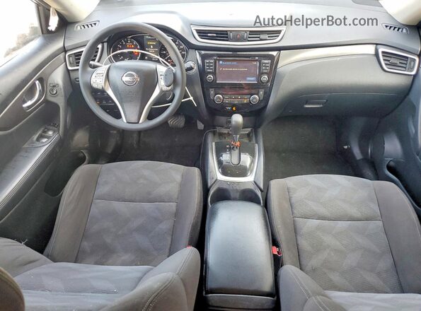 KNMAT2MV3GP653422 2016 NISSAN ROGUE Blue Widok deski rozdzielczej
