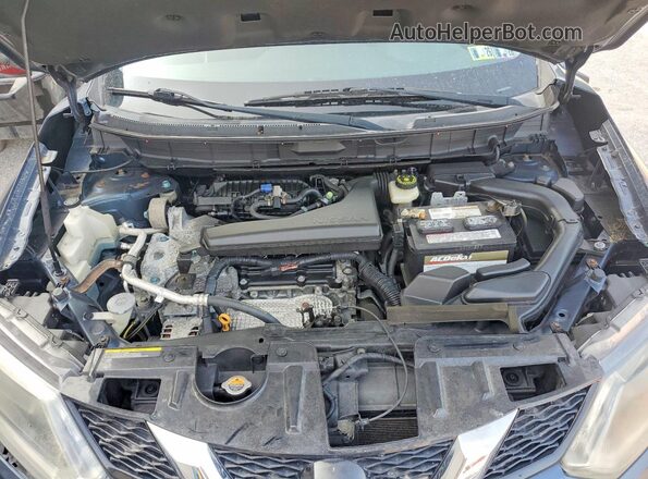 KNMAT2MV3GP653422 2016 NISSAN ROGUE Blue Widok komory silnika