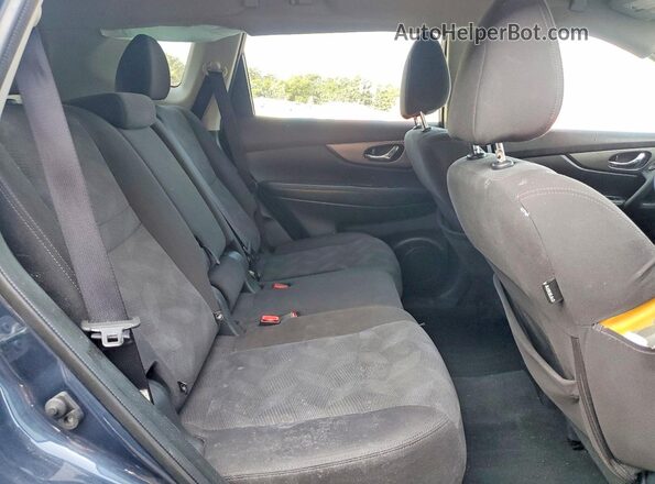 KNMAT2MV3GP653422 2016 NISSAN ROGUE Blue Widok wnętrza z tyłu