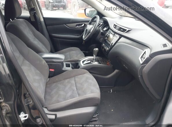 KNMAT2MV3GP657549 2016 NISSAN ROGUE Black Front interior view