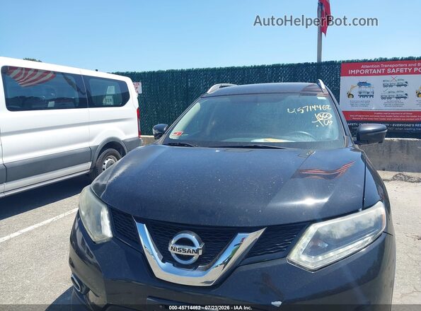 KNMAT2MV3GP674125 2016 NISSAN ROGUE Black Widok z przodu