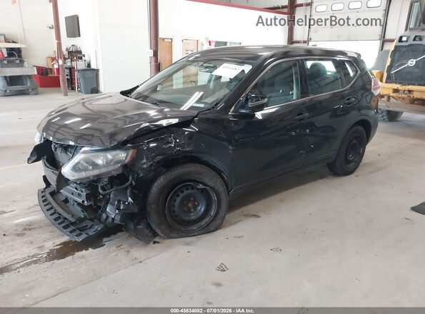 KNMAT2MV3GP683987 2016 NISSAN ROGUE Black Առջևի ձախ երեք քառորդ տեսարան