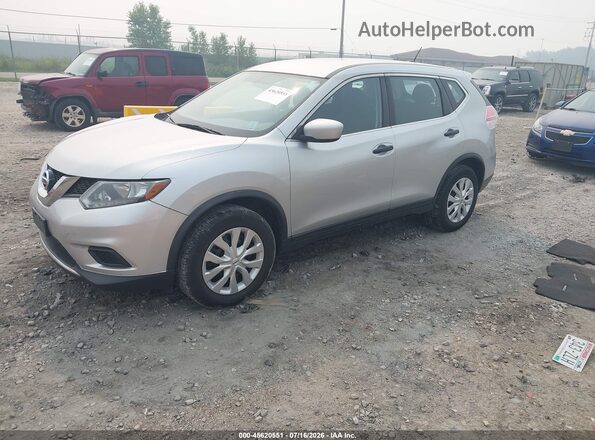 KNMAT2MV3GP688574 2016 NISSAN ROGUE Silver Передня ліва чверть