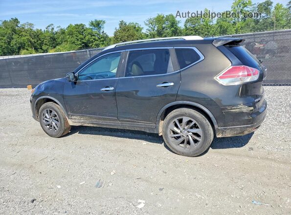 KNMAT2MV3GP728538 2016 NISSAN ROGUE Black უკანა მარცხენა