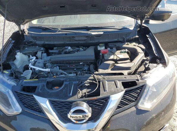 KNMAT2MV3GP728538 2016 NISSAN ROGUE Black ძრავის განყოფილების ხედი