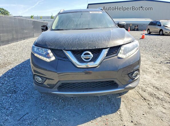 KNMAT2MV3GP728538 2016 NISSAN ROGUE Black წინა ხედი
