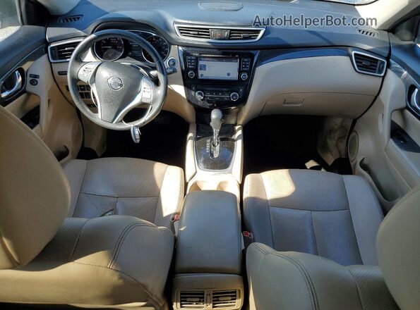 KNMAT2MV3GP728538 2016 NISSAN ROGUE Black წინა პანელის ხედი