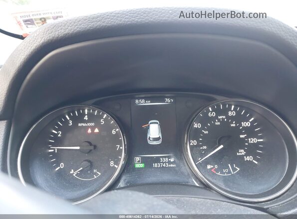 KNMAT2MV3HP500167 2017 NISSAN ROGUE Black Vista de los asientos traseros