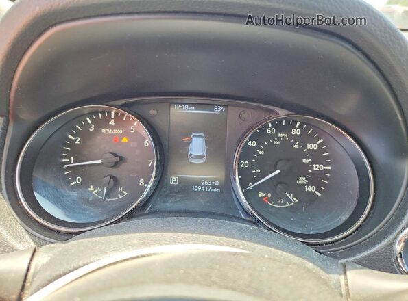 KNMAT2MV3HP532875 2017 NISSAN ROGUE Charcoal Instrument cluster view