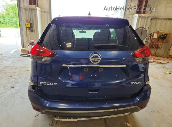 KNMAT2MV3HP566007 2017 NISSAN ROGUE Blue Вид ззаду