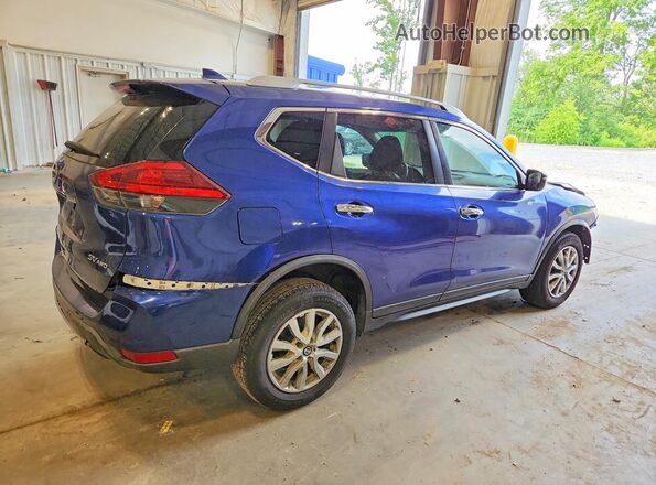 KNMAT2MV3HP566007 2017 NISSAN ROGUE Blue Задня права чверть