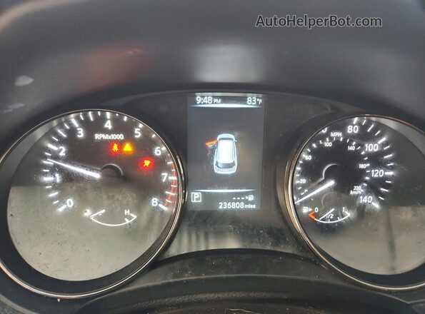 KNMAT2MV3HP566007 2017 NISSAN ROGUE Blue Вид щитка приладів