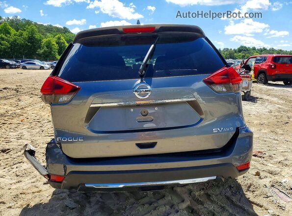 KNMAT2MV3HP582031 2017 NISSAN ROGUE Gray Rear view