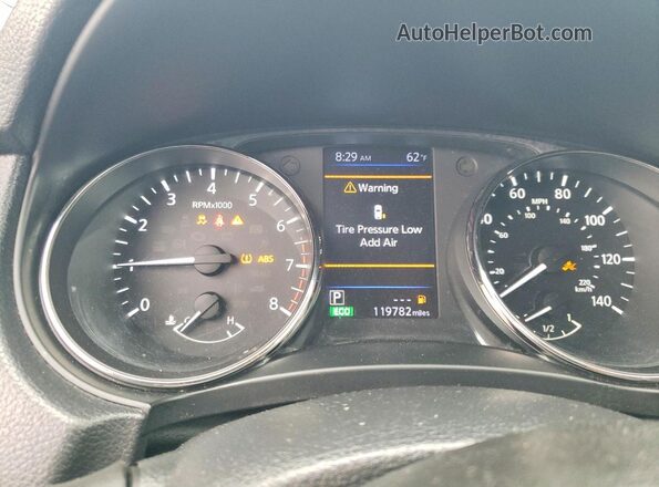 KNMAT2MV3JP549813 2018 NISSAN ROGUE Gray Instrument cluster view