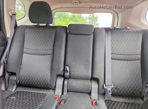 KNMAT2MV3JP565977 2018 NISSAN ROGUE Gray უკანა სავარძლების ხედი