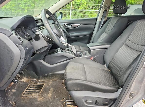 KNMAT2MV3JP565977 2018 NISSAN ROGUE Gray წინა სალონის ხედი