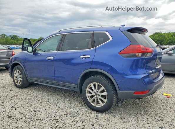 KNMAT2MV3JP568183 2018 NISSAN ROGUE Blue Задня ліва чверть