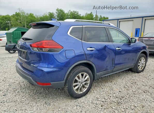 KNMAT2MV3JP568183 2018 NISSAN ROGUE Blue Задня права чверть