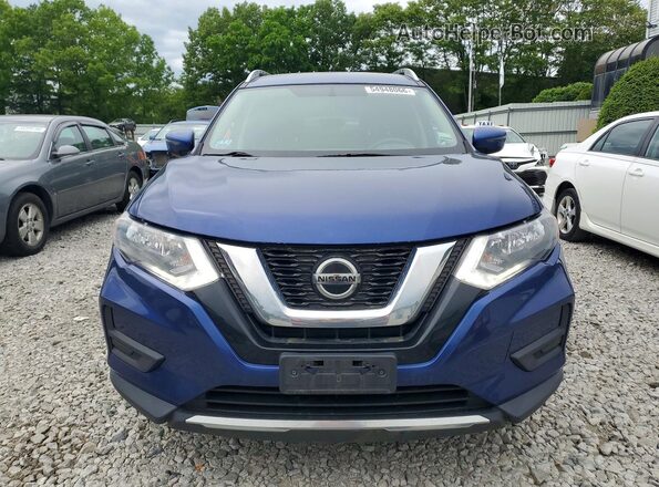 KNMAT2MV3JP568183 2018 NISSAN ROGUE Blue Вид спереду