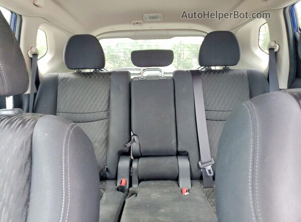 KNMAT2MV3JP568183 2018 NISSAN ROGUE Blue Вид задніх сидінь