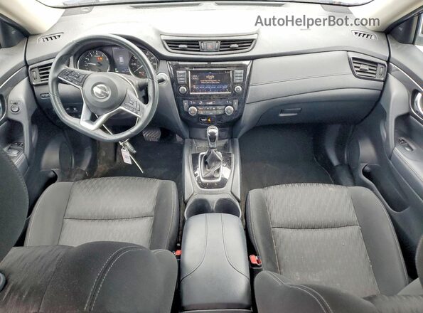 KNMAT2MV3JP568183 2018 NISSAN ROGUE Blue Вид панелі приладів