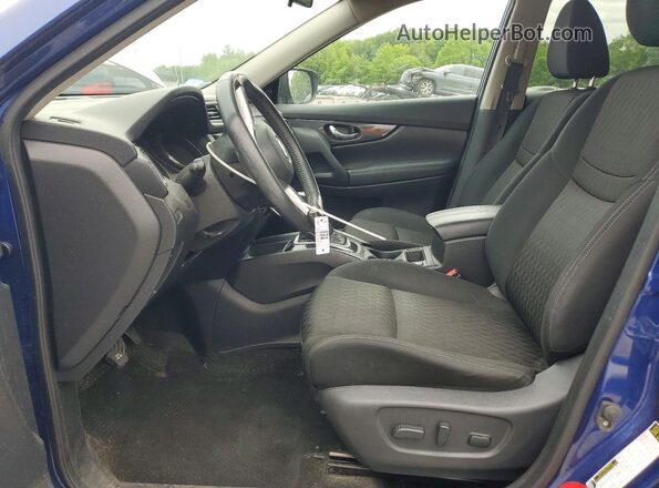 KNMAT2MV3JP568183 2018 NISSAN ROGUE Blue Вид салону спереду