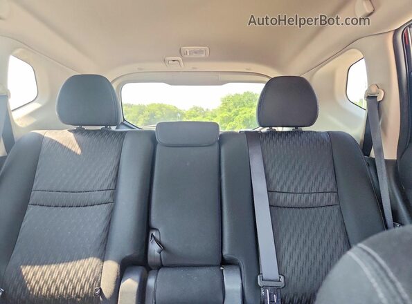 KNMAT2MV3JP615549 2018 NISSAN ROGUE Black Vista de los asientos traseros