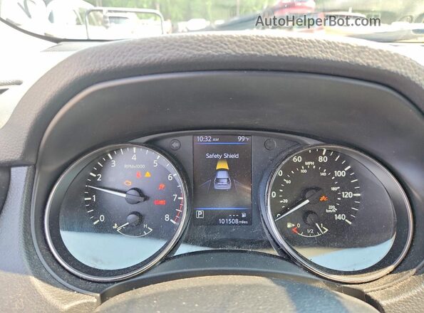 KNMAT2MV3JP615549 2018 NISSAN ROGUE Black Vista del cuadro de instrumentos