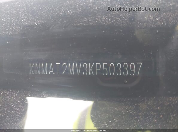 KNMAT2MV3KP503397 2019 NISSAN ROGUE Gray Widok komory silnika