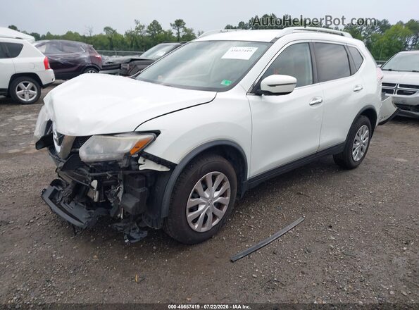 KNMAT2MV4GP594252 2016 NISSAN ROGUE White Vista tres cuartos delantera izquierda