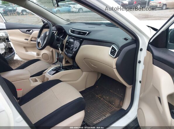 KNMAT2MV4GP594252 2016 NISSAN ROGUE White Vista interior delantera
