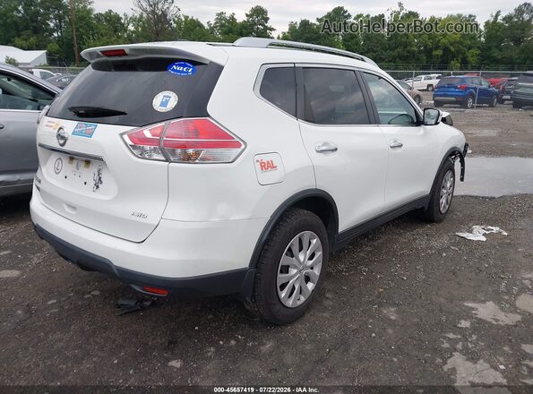 KNMAT2MV4GP594252 2016 NISSAN ROGUE White Trasero derecho