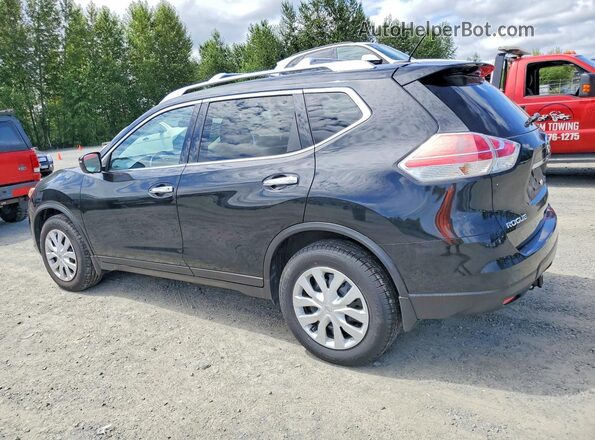 KNMAT2MV4GP594347 2016 NISSAN ROGUE Black Trasero izquierdo