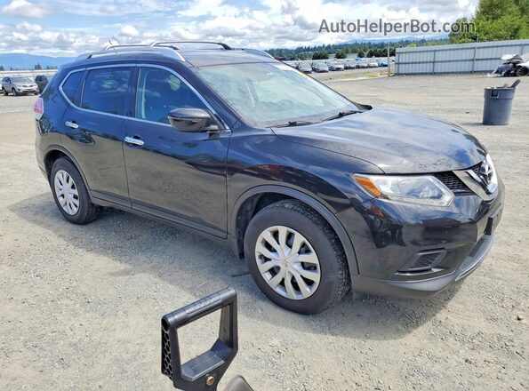 KNMAT2MV4GP594347 2016 NISSAN ROGUE Black Delantero derecho