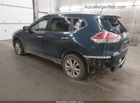 KNMAT2MV4GP602818 2016 NISSAN ROGUE Navy Задняя левая четверть