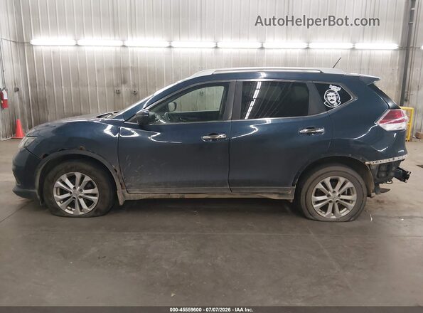 KNMAT2MV4GP602818 2016 NISSAN ROGUE Navy 