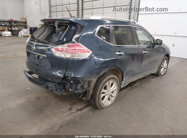 KNMAT2MV4GP602818 2016 NISSAN ROGUE Navy Задняя правая четверть