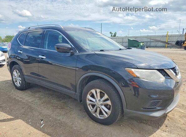 KNMAT2MV4GP622566 2016 NISSAN ROGUE Black Front right